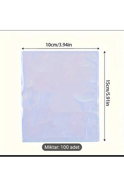 Misidizayn Isıyla şekil alan paketleme poşeti Pvc 100 adet