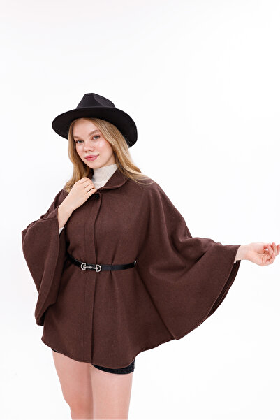 kleshus Women's Belted Stitched Poncho