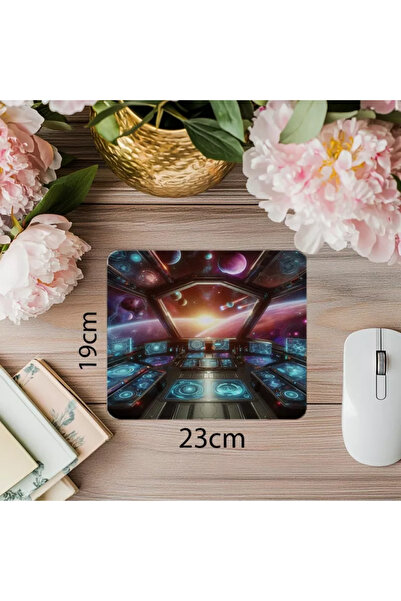 Wisdom Rain Space Mouse Pad with Pilot's Perspective - 19X23 cm 2 mm Rectangle Imported Printed Mouse Pad