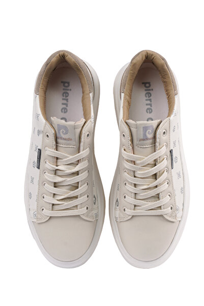 Pierre Cardin Beige Men's Sneaker – Thick Soled and Comfortable Model