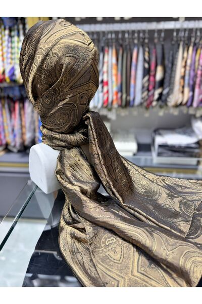 MODA MİSMARA MOROCCO KENDİNDEN DESENLİ JAKARLI ŞAL