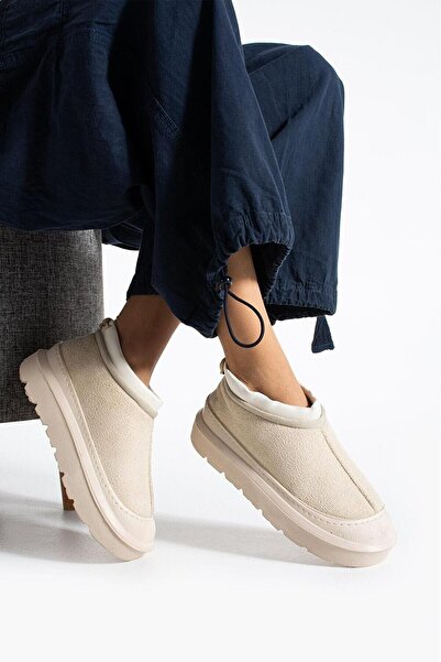 diya shoes Γυναικείες μπότες και μποτάκια με χοντρή σόλα από καστόρι με χνούδι εσωτερικά