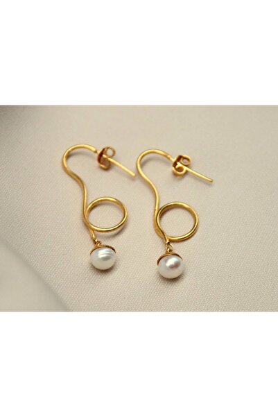 alpsilverart El İşi İnci Taşlı 925 Ayar Gümüş Küpe | Otantik Kadın Takı