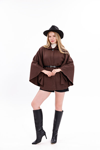 beeke Women's Belted Stitched Poncho