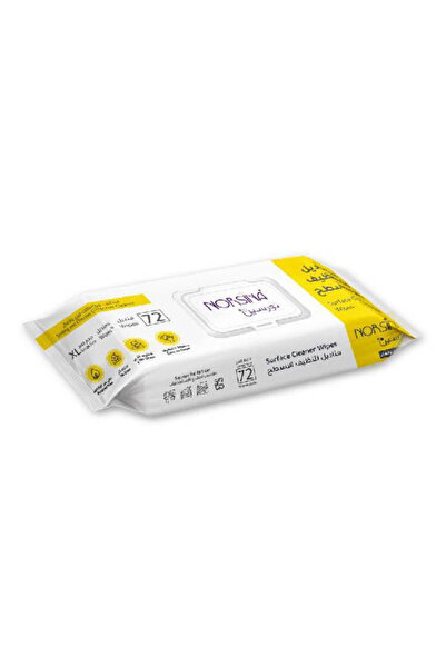 Norsina نورسينا مناديل 72 منديل لنتظيف الاسطح متعدده الاستخدام اصفر
