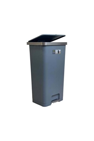 EKO Large Eco Plastic Trash Can 90 Liter Gray