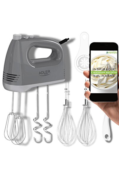 Other ADLER 750W Hand Mixer with Stainless Accessories