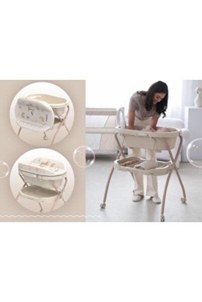 Neno Breza - cădiță 2 în 1 pentru bebeluși cu saltea de înfășat