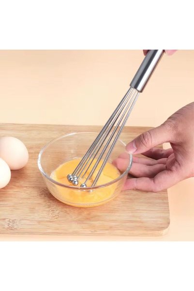 MODA OZY Ball Beater Stainless Steel- |   Wire Whisk with Ergonomic Handle