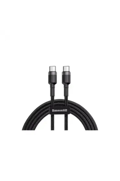 Baseus بيسوس-كيبل تايب سي إلى تايب سي من القماش 1 متر - اسود