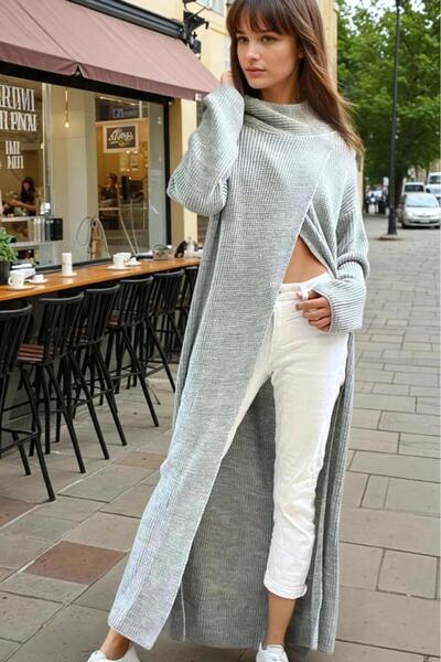 Pasaklı Giyim Women's Poncho Special Design Knitwear Poncho Dress Cck9507380