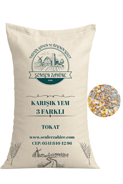 ŞENLER ZAHİRE Bütün Mısır, Buğday ve Yumurta Peleti Karışımı – Tavuk, Kaz ve ...