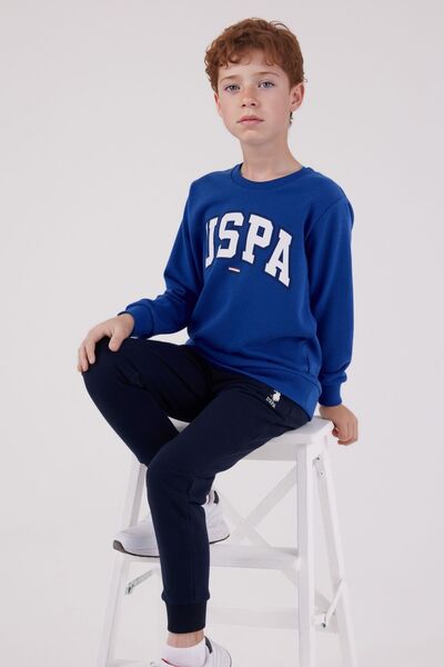 U.S. Polo Assn. Boys' Cotton 3 Thread Non-Brushed Crew Neck Bottom-Top Set Q3Pkl3Kk38