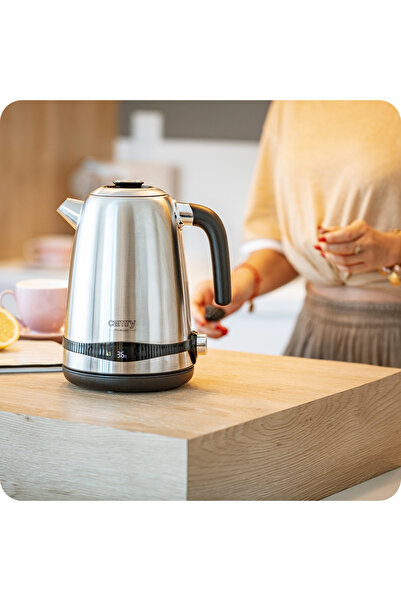 Other Camry CR 1291 Steel Kettle 1.7L with LCD & Temp Control