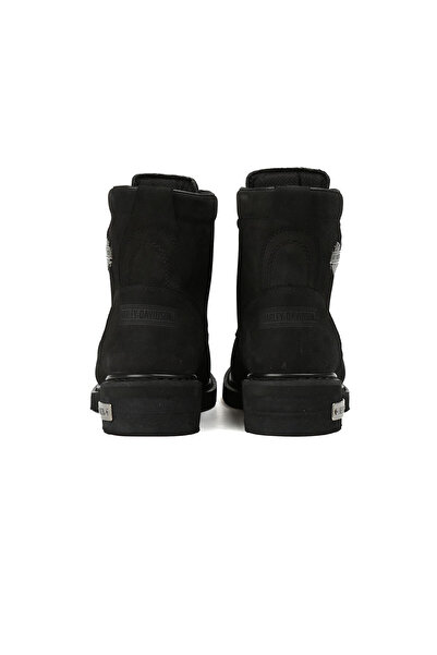 Harley Davidson Μαύρα ανδρικά μποτάκια 025M100109-Black-Nubuck