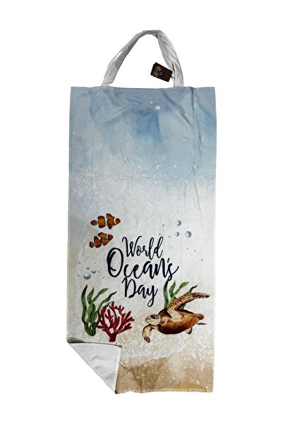 RAPAPA Beach Towel with Turtle Pattern That Can Be Used as a High Water Absorbent Bag 1110m