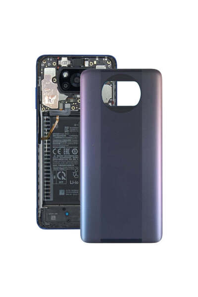instatech Xiaomi Poco X3 Pro M2102J20SG Arka Kapak Pil Kapağı (Siyah)