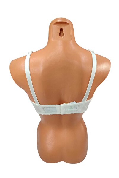 wear treasure C Cup Wireless Bra with Sponge Front, Tulle Detail, Honeycomb Pattern, Side Support, Wire Supported Support Bra