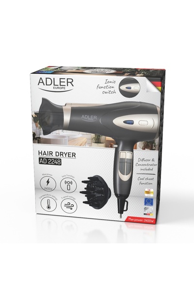 Other Adler AD2248GC Hair Dryer 2200W, Ionization & Diffuser
