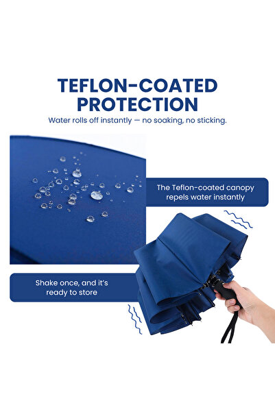 NEXSO Compact Travel Umbrella – Ultra-Lightweight, Mini Umbrella with UV 50+ Sun Protection