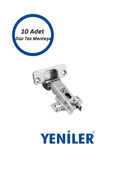 Mobilyap Aksesuar 10 Pieces New Furniture Cabinet Door Hinge Flat Stone Hinge 1St Quality