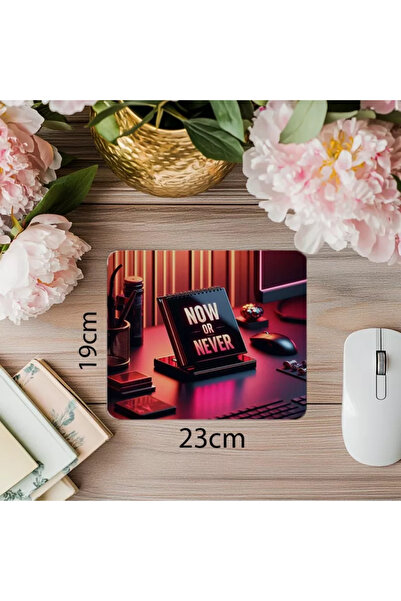 Wisdom Rain Mousepad 3D cu sloganul Momentul Decis - 19x23 cm 2 mm dreptunghiular imprimat importat