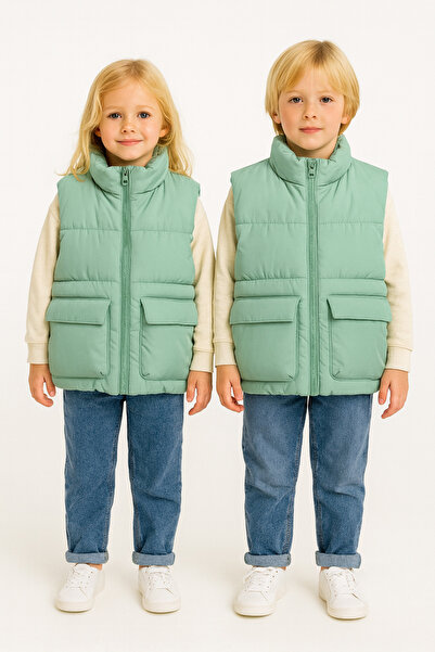 Motebarn Wear سترة قابلة للنفخ للأطفال الصغار من الجنسين