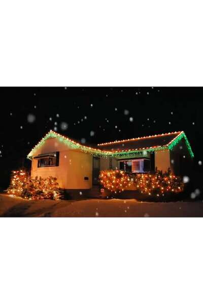 GOLD MARKET Christmas Lights Curtain type Fringed exterior IP44, FLASH, 10 mx 0.7 m, 286 LEDs, Warm White, Inter