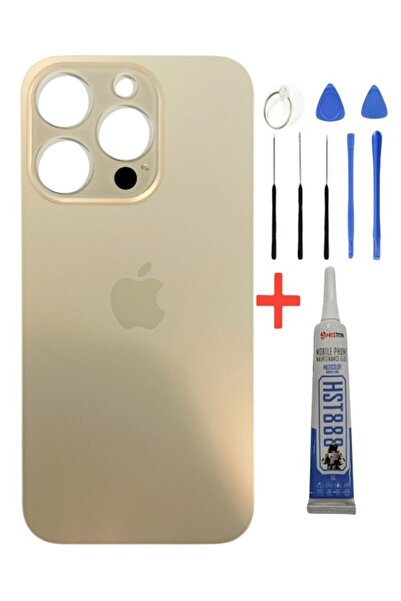 instatech iPhone 14 Pro Arka Kapak Pil Kapağı +Tamir Seti ve Yapıştırıcı GOLD...