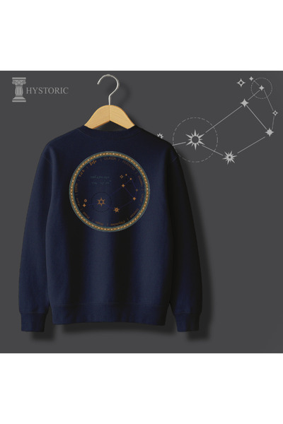 Hystoric Wear سويت شيرت مطبوع عليه علم الفلك