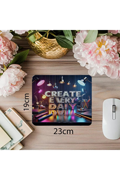 Wisdom Rain لوحة ماوس تحفيزية يومية بألوان زاهية - 19 × 23 سم 2 مم مستطيلة مطبوعة مستوردة