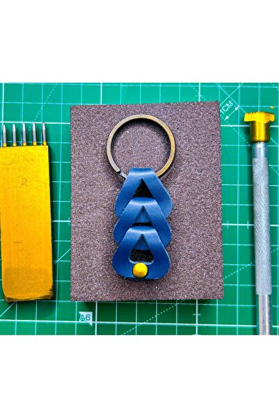 ısıkkonya سلسلة مفاتيح هدية مصنوعة يدويًا من جلد البقر بنسبة 100%