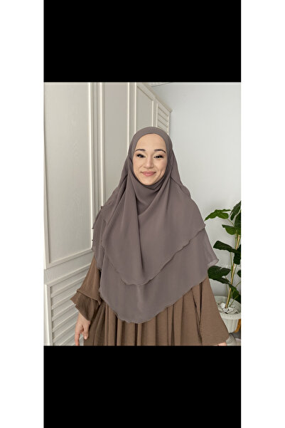 Hijab 3-Layer Short Souffle Hijab Khimar for Hajj and Umrah