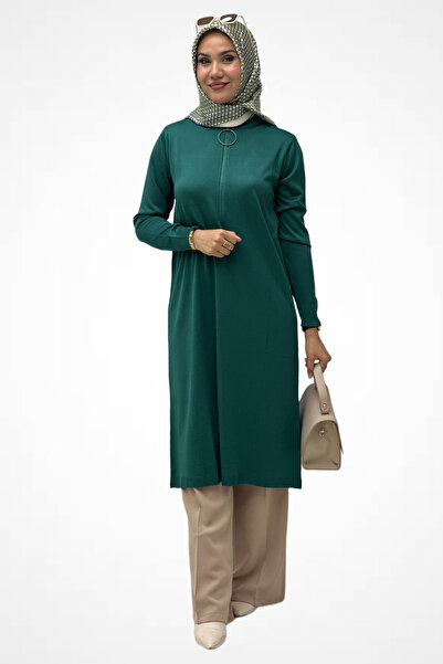TBT GİYİM Ring Zippered Mercerized Tunic 35359