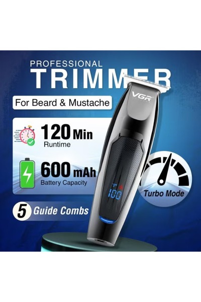 VGR Mens Hair Clippers Professional Hair Beard Trimmer 6 Level Adjustment, Electric Clippers V-070