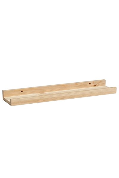 IKEA QUİCK Ahşap Çerçeve Rafı Uzunluk 45 Cm Duvar Fotoğraf Rafı Masif Çam Dekoratif Raf