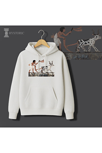 Hystoric Wear Ancient Egypt Printed Hooded Sweatshirt