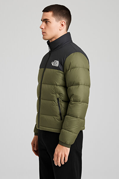 TOMRİS GİYİM Erkek Şişme Mont (Kumaş Kapşonlu)