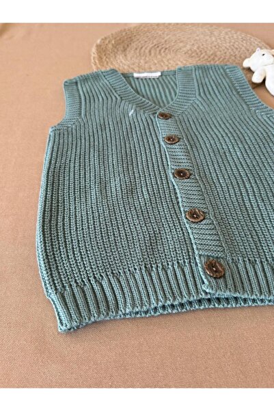 EM&FA TEKSTİL Selanik Knitted Children's Vest 5-8 Years