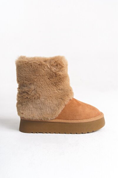 Moda Lime Устойчиви на студено време детски зимни ботуши с плюшена подплата, неплъзгаща се лека подметка