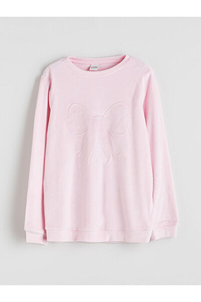 LC Waikiki Create Your Style from Uzg Store |   Crew Neck Velvet Girls Pajama Set