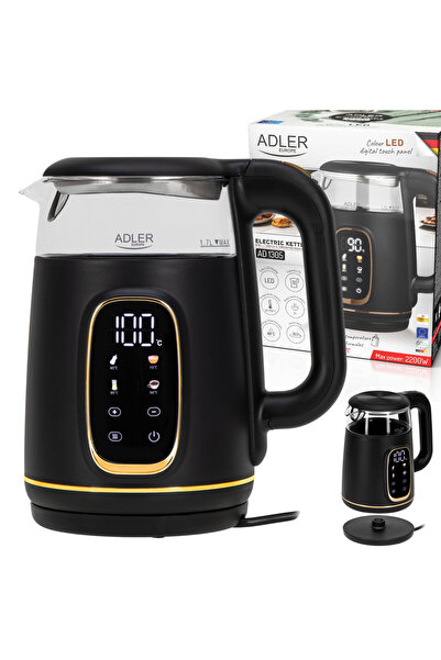 Other Fierbător electric Adler AD1305BG cu LED din sticlă, 1,7 l