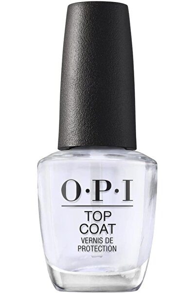 OPI طلاء أظافر كلاسيكي، يدوم 7 أيام، طبقة علوية مقاومة للتشقق، لمعان عالي، 15 مل