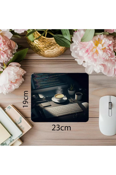 Wisdom Rain لوحة ماوس مضيئة فقط بالرمز - 19 × 23 سم 2 مم مستطيلة مطبوعة مستوردة