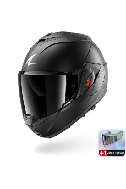 Shark Kask Oxo Dark Shadow mat Çene Açılır Kask