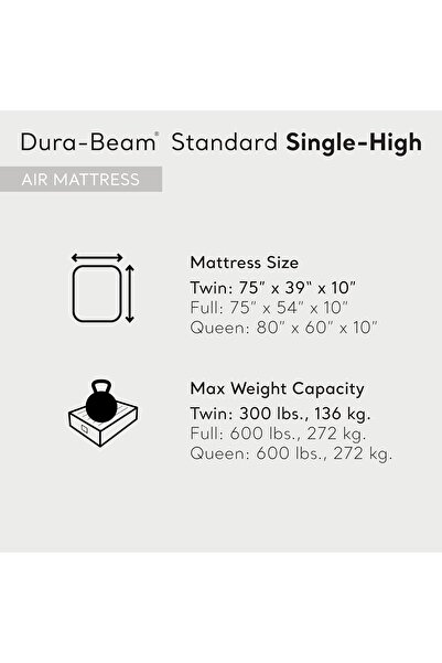 Intex Dura-Beam Standard Single-High Air Mattress Series