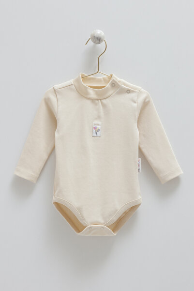 Caramell Baby Turtleneck Long Sleeve Bodysuit 3-18 Months (Ribbed Fabric)