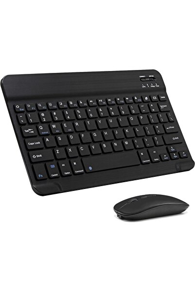 DUHALINE Apple iPad A16 11" Tablet Için Uyumlu Slim Şarjlı Bluetooth Klavye Ve Mouse Seti