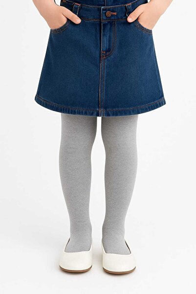 moda mivana White/Black-Grey 100% Cotton Breathable Anti-Sweat Baby-Child Knee-High Socks