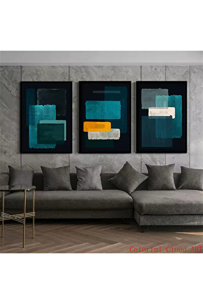 Linacci Комплект от 3 черни метални рамки в артистичен стил с истинско стъкло